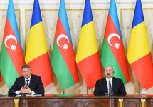 President Ilham Aliyev, President Klaus Iohannis make press statements (PHOTO/VIDEO)
