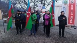 Peaceful protest of Azerbaijani eco-activists continues on Lachin-Khankendi road (PHOTO)