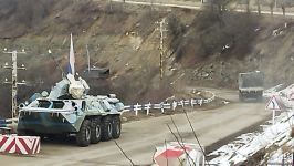 Supply vehicles of Russian peacekeepers pass freely along Azerbaijan's Lachin-Khankendi road (PHOTO)