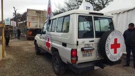 ICRC convoy passes freely along Azerbaijan's Lachin-Khankendi road (PHOTO)