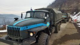 Convoy of Russian peacekeepers passes freely along Azerbaijan's Lachin-Khankendi road (PHOTO)