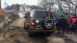 Convoy of Russian peacekeepers passes freely along Azerbaijan's Lachin-Khankendi road (PHOTO)