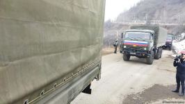 Convoy of Russian peacekeepers passes freely along Azerbaijan's Lachin-Khankendi road (PHOTO)