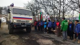 Convoy of Russian peacekeepers passes freely along Azerbaijan's Lachin-Khankendi road (PHOTO)