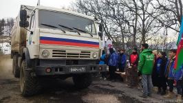 Convoy of Russian peacekeepers passes freely along Azerbaijan's Lachin-Khankendi road (PHOTO)