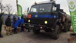 Trucks of Russian peacekeepers pass freely along Azerbaijan's Lachin-Khankendi road (PHOTO)