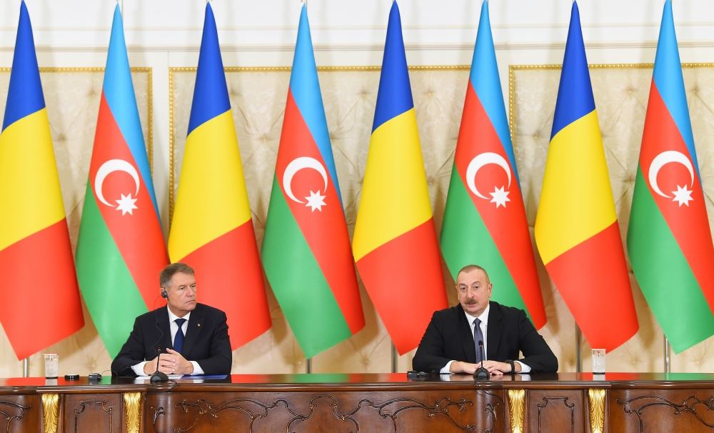 President Ilham Aliyev, President Klaus Iohannis make press statements (PHOTO/VIDEO)