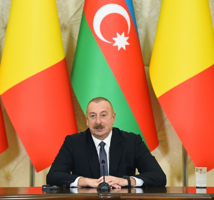 President Ilham Aliyev, President Klaus Iohannis make press statements (PHOTO/VIDEO)