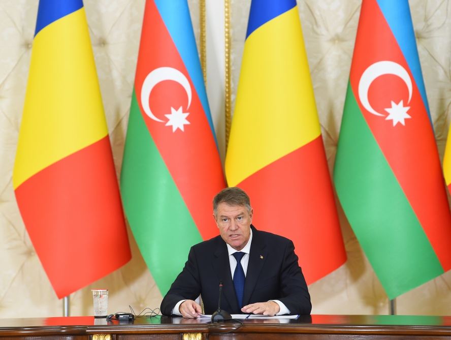 President Ilham Aliyev, President Klaus Iohannis make press statements (PHOTO/VIDEO)