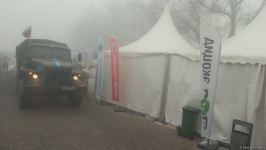 Trucks of Russian peacekeepers pass freely along Azerbaijan's Lachin-Khankendi road (PHOTO)