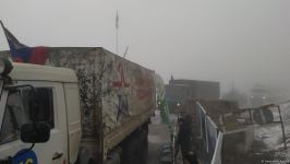 Convoy of Russian peacekeepers passes freely along Azerbaijan's Lachin-Khankendi road (PHOTO)
