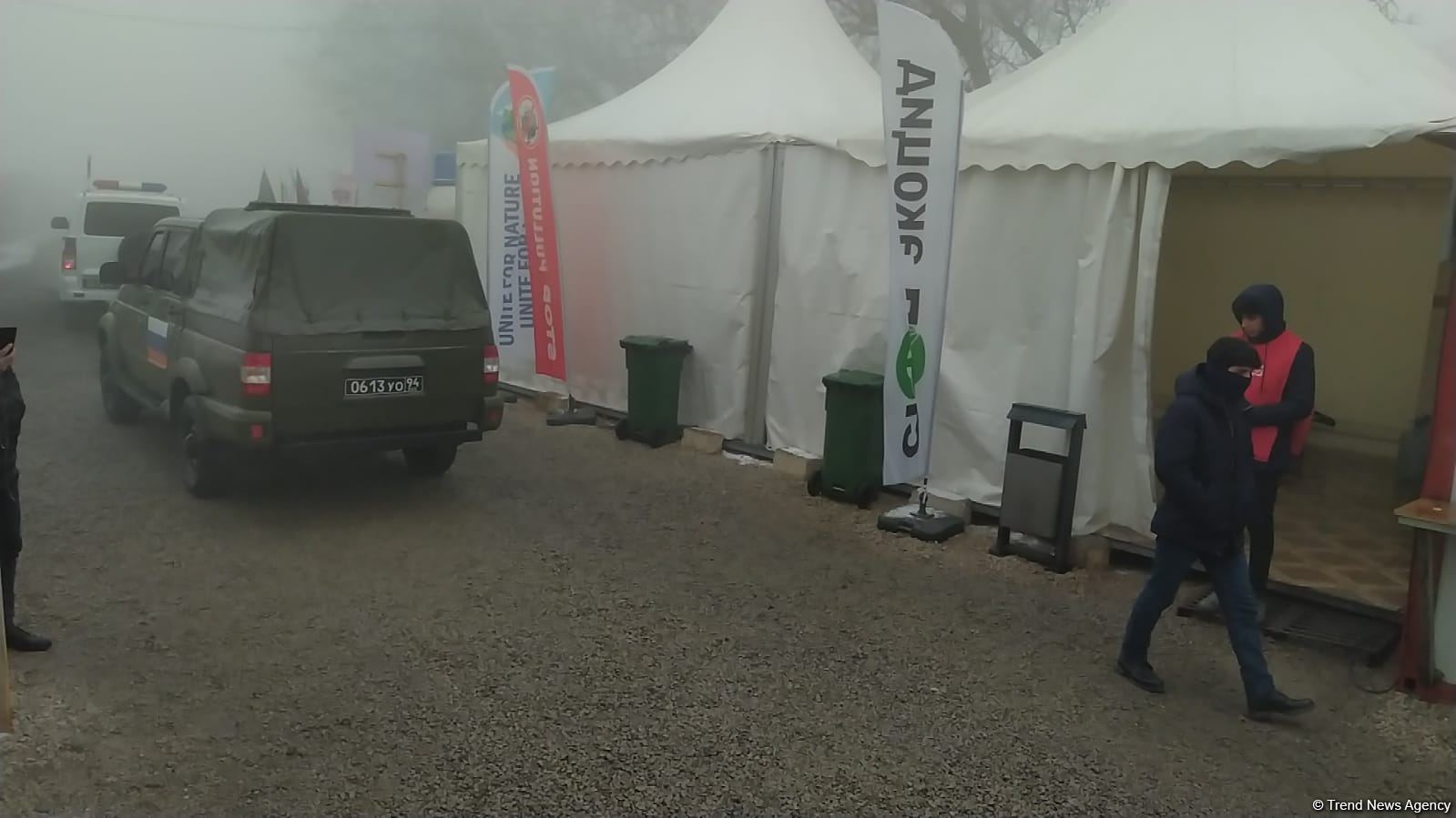 Vehicles of Russian peacekeepers pass freely along Azerbaijan's Lachin-Khankendi road (PHOTO)