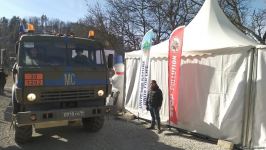 Over dozen vehicles of Russian peacekeepers pass freely along Azerbaijan's Lachin-Khankendi road (PHOTO)