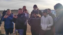 World-famous travelers arrive in Azerbaijan's Fuzuli, observe demining process (PHOTO)