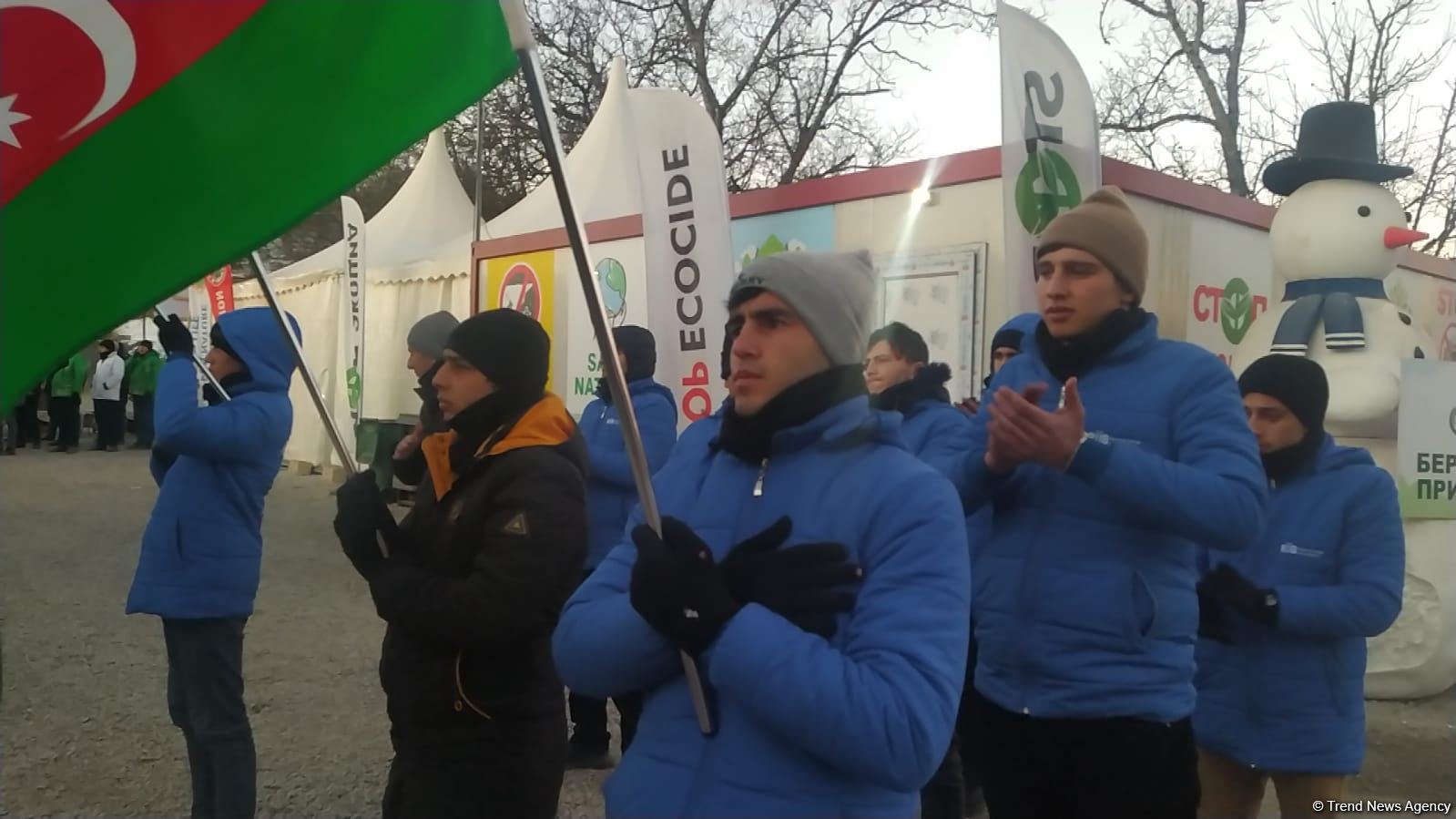 Peaceful protest of Azerbaijani eco-activists continues on Lachin-Khankendi road (PHOTO)