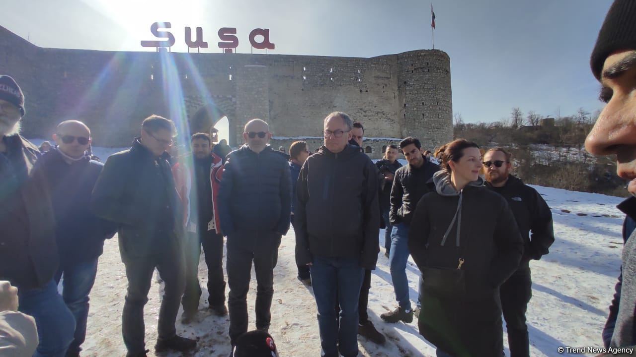 World-famous travelers visit Shusha fortress in Azerbaijan (PHOTO)