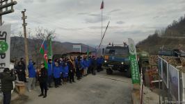 Vehicles of Russian peacekeepers pass freely along Azerbaijan's Lachin-Khankendi road (PHOTO)
