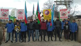 Peaceful protest of Azerbaijani eco-activists continues on Lachin-Khankendi road (PHOTO)
