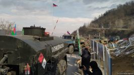 Supply vehicles of Russian peacekeepers pass freely along Azerbaijan's Lachin-Khankendi road (PHOTO)
