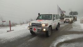 ICRC convoy moves freely along Azerbaijan's Lachin-Khankendi road (PHOTO)