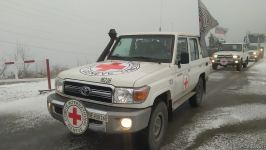 ICRC convoy moves freely along Azerbaijan's Lachin-Khankendi road (PHOTO)