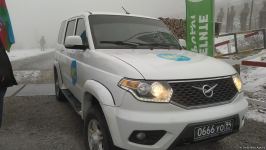 Supply vehicle of Russian peacekeepers moves along Azerbaijan's Lachin-Khankendi road (PHOTO)