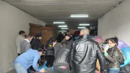 Azerbaijani citizens collecting humanitarian aid for quake-affected people in fraternal Türkiye (PHOTO/VIDEO)