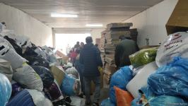 Azerbaijani citizens collecting humanitarian aid for quake-affected people in fraternal Türkiye (PHOTO/VIDEO)