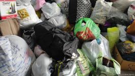 Azerbaijani citizens collecting humanitarian aid for quake-affected people in fraternal Türkiye (PHOTO/VIDEO)