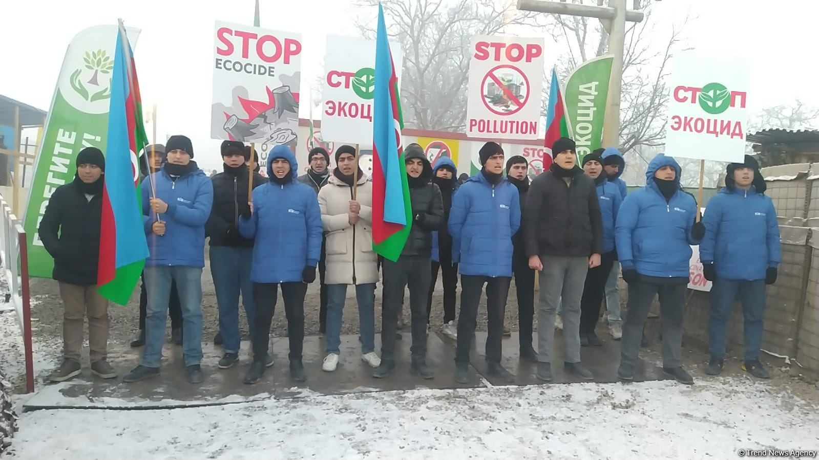 Peaceful protest of Azerbaijani eco-activists continues on Lachin-Khankendi road (PHOTO)