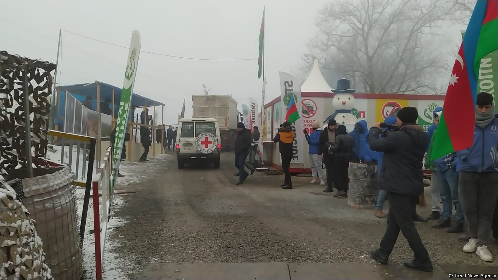 ICRC convoy moves freely along Azerbaijan's Lachin-Khankendi road (PHOTO)