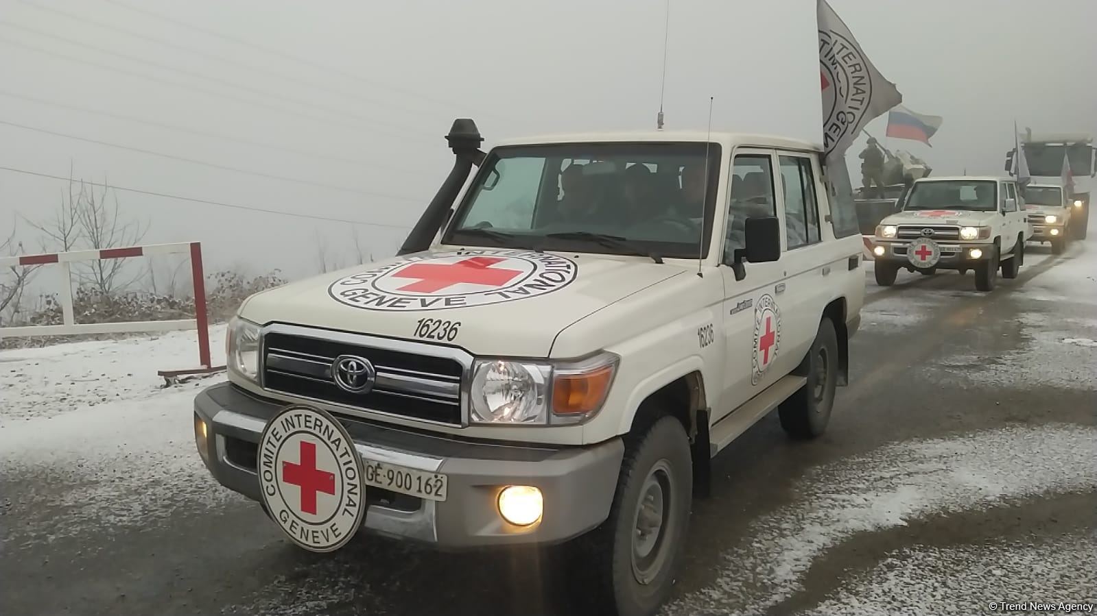ICRC convoy moves freely along Azerbaijan's Lachin-Khankendi road (PHOTO)