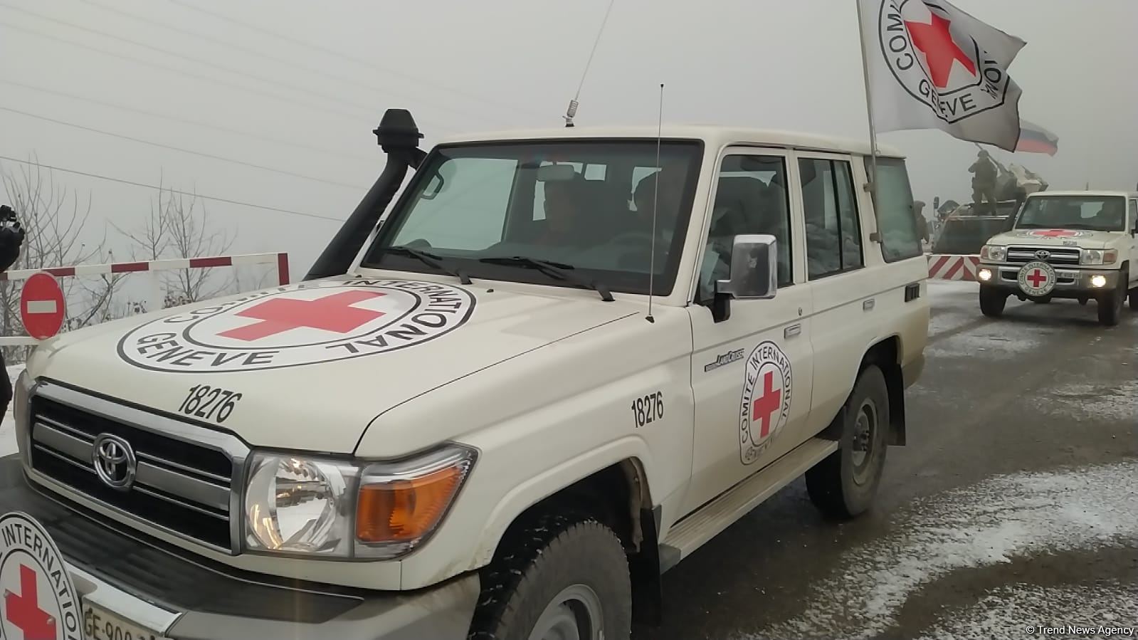 ICRC convoy moves freely along Azerbaijan's Lachin-Khankendi road (PHOTO)