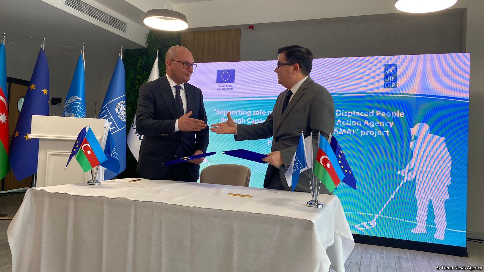 Azerbaijan joins forces with EU, UNDP to speed up de-mining of its liberated lands (PHOTO)