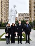 President Ilham Aliyev takes part in unveiling of monument to outstanding composer Tofig Guliyev (PHOTO)