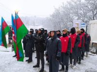 Peaceful protest of Azerbaijani eco-activists continues on Lachin-Khankendi road (PHOTO)