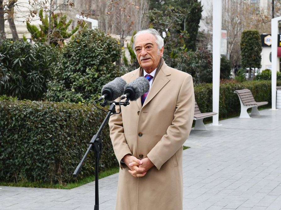 President Ilham Aliyev takes part in unveiling of monument to outstanding composer Tofig Guliyev (PHOTO)
