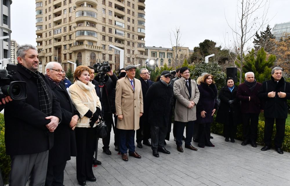 President Ilham Aliyev takes part in unveiling of monument to outstanding composer Tofig Guliyev (PHOTO)