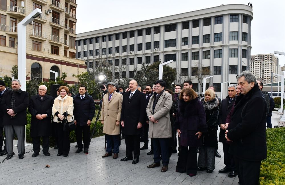 President Ilham Aliyev takes part in unveiling of monument to outstanding composer Tofig Guliyev (PHOTO)