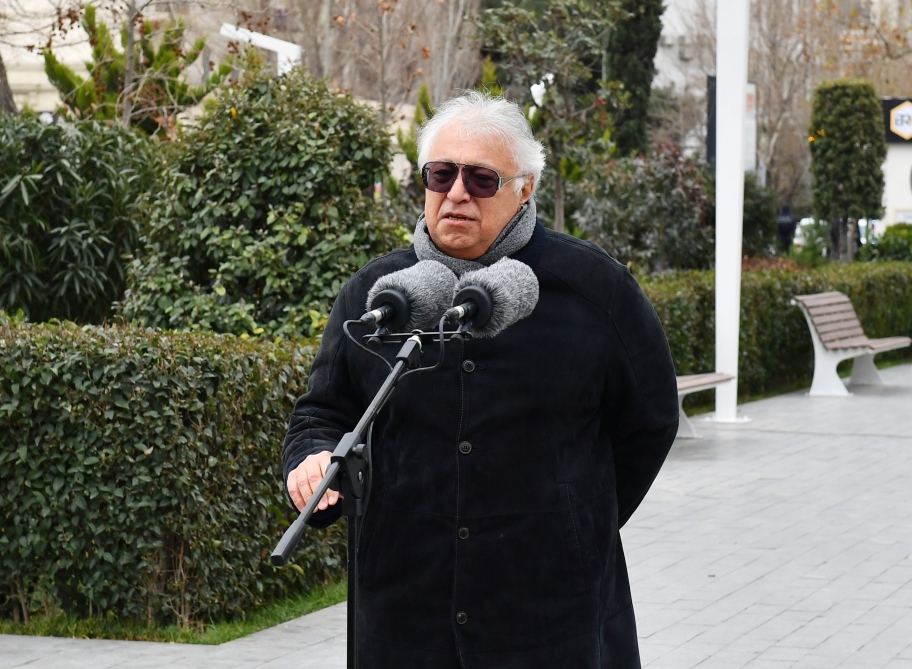 President Ilham Aliyev takes part in unveiling of monument to outstanding composer Tofig Guliyev (PHOTO)