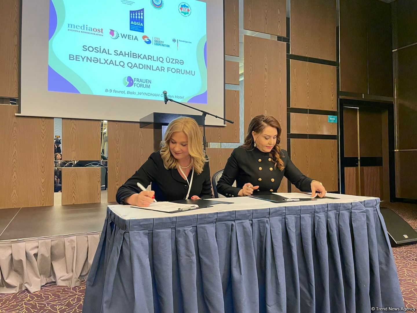 "Association of Women Entrepreneurship Development in Azerbaijan", German Mediaost sign memorandum (PHOTO)