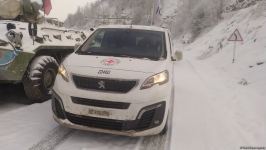 Four ICRC vehicles move freely along Azerbaijan's Lachin-Khankendi road (PHOTO)