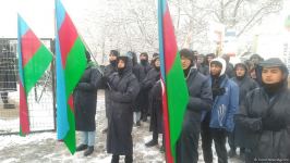 Peaceful protest of Azerbaijani eco-activists continues on Lachin-Khankendi road (PHOTO)
