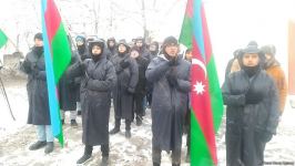 Peaceful protest of Azerbaijani eco-activists continues on Lachin-Khankendi road (PHOTO)
