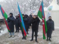 Peaceful protest of Azerbaijani eco-activists continues on Lachin-Khankendi road (PHOTO)