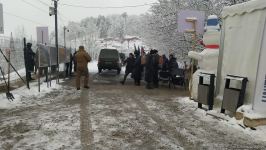 Cars of Russian peacekeepers pass freely along Azerbaijan's Lachin-Khankendi road (PHOTO)