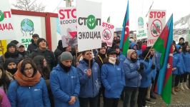 Peaceful protest on Lachin-Khankendi road continues (PHOTO/VIDEO)