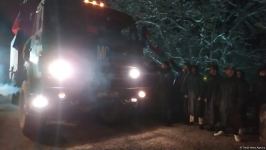 Trucks of Russian peacekeepers pass freely along Azerbaijan's Lachin-Khankendi road (PHOTO)