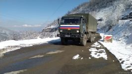 More vehicles of Russian peacekeepers pass freely along Azerbaijan's Lachin-Khankendi road (PHOTO)