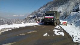 More vehicles of Russian peacekeepers pass freely along Azerbaijan's Lachin-Khankendi road (PHOTO)
